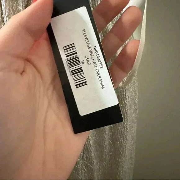 NWT Lulus All That Shimmers Is Gold dress M - Picture 6 of 8